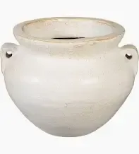 Antique White Urn 10in. Tall