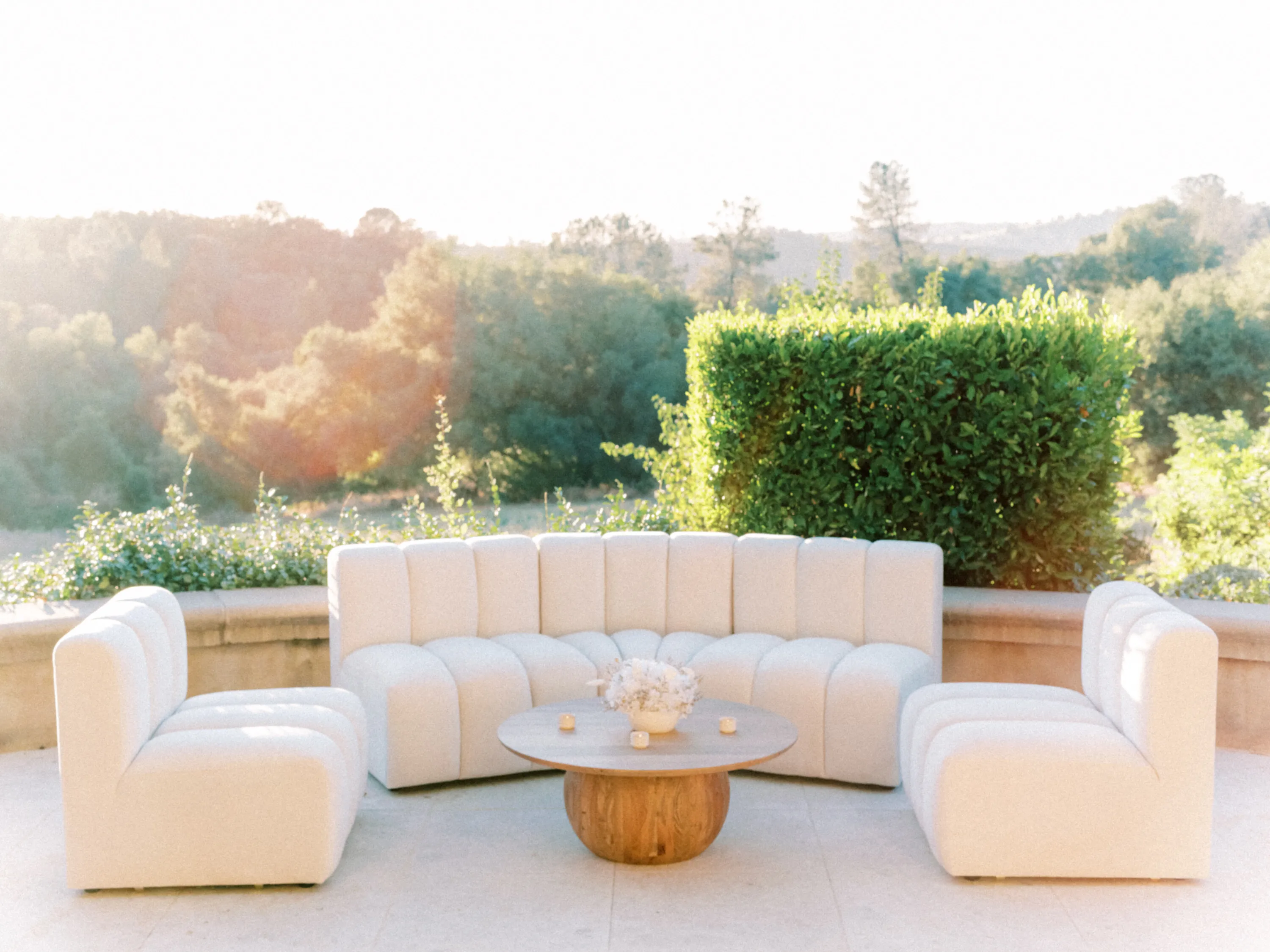 The Diane Lounge a la carte Sections - White Velvet