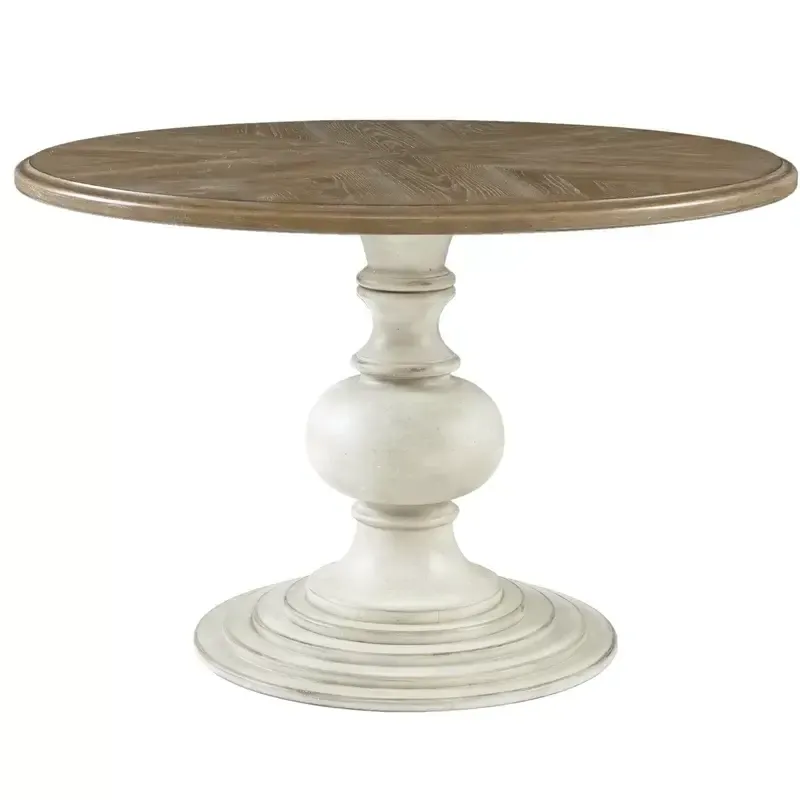 46in Wood Table White