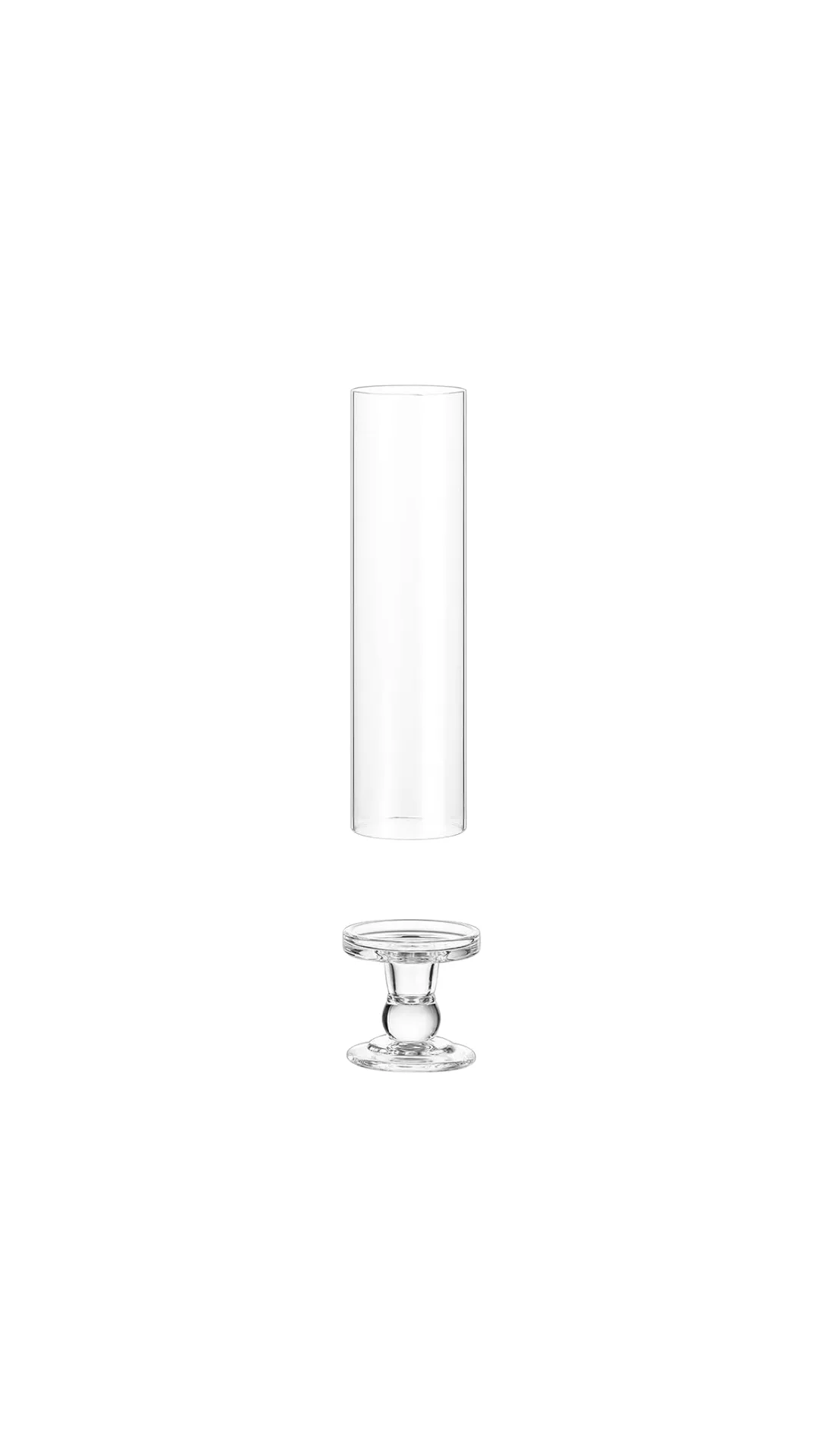 Petite Glass Taper Holder Set