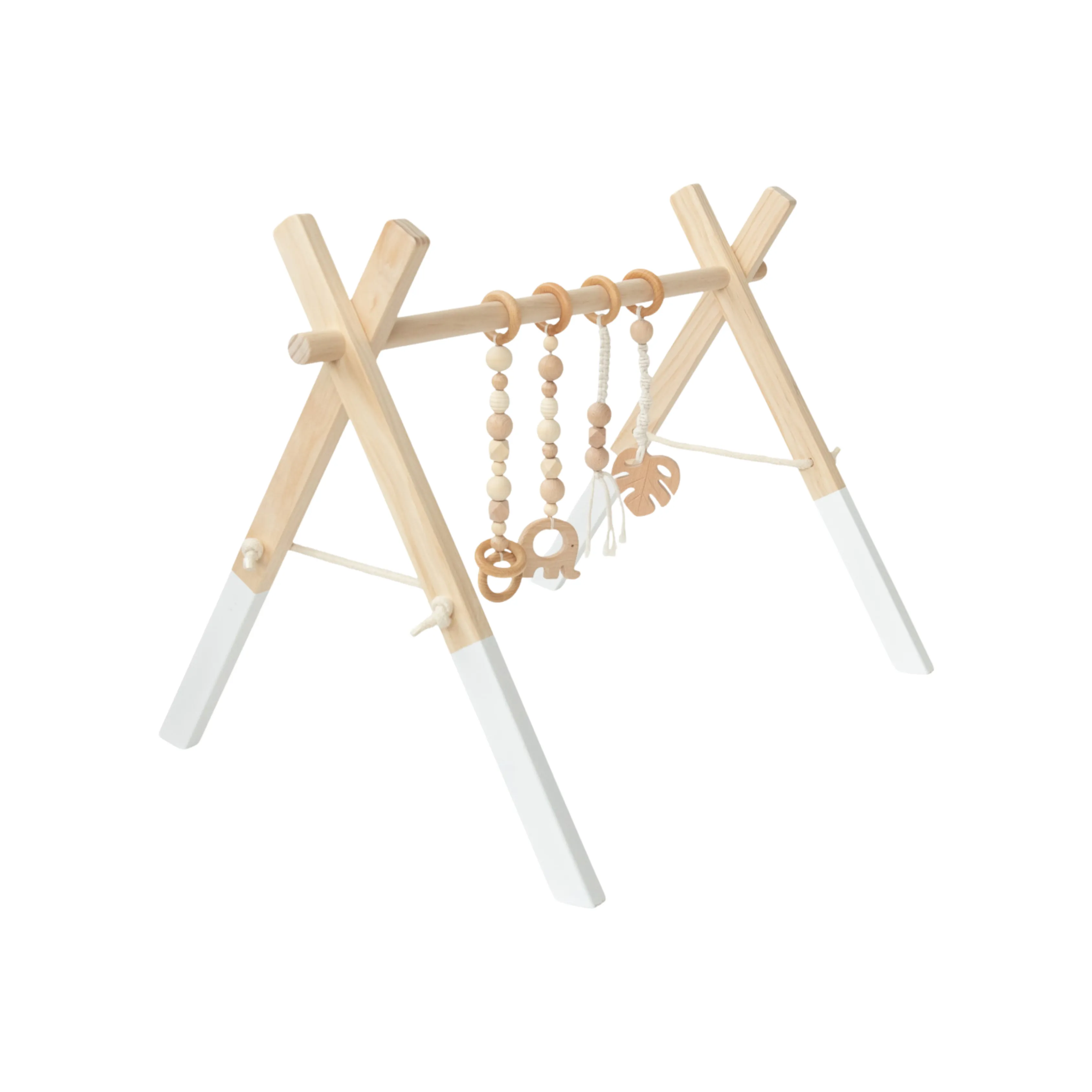 PoppySeed Play White Pine Wood Gym