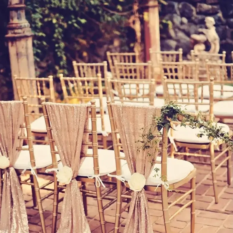 SEQUIN CHIAVARI CHAIR SASH