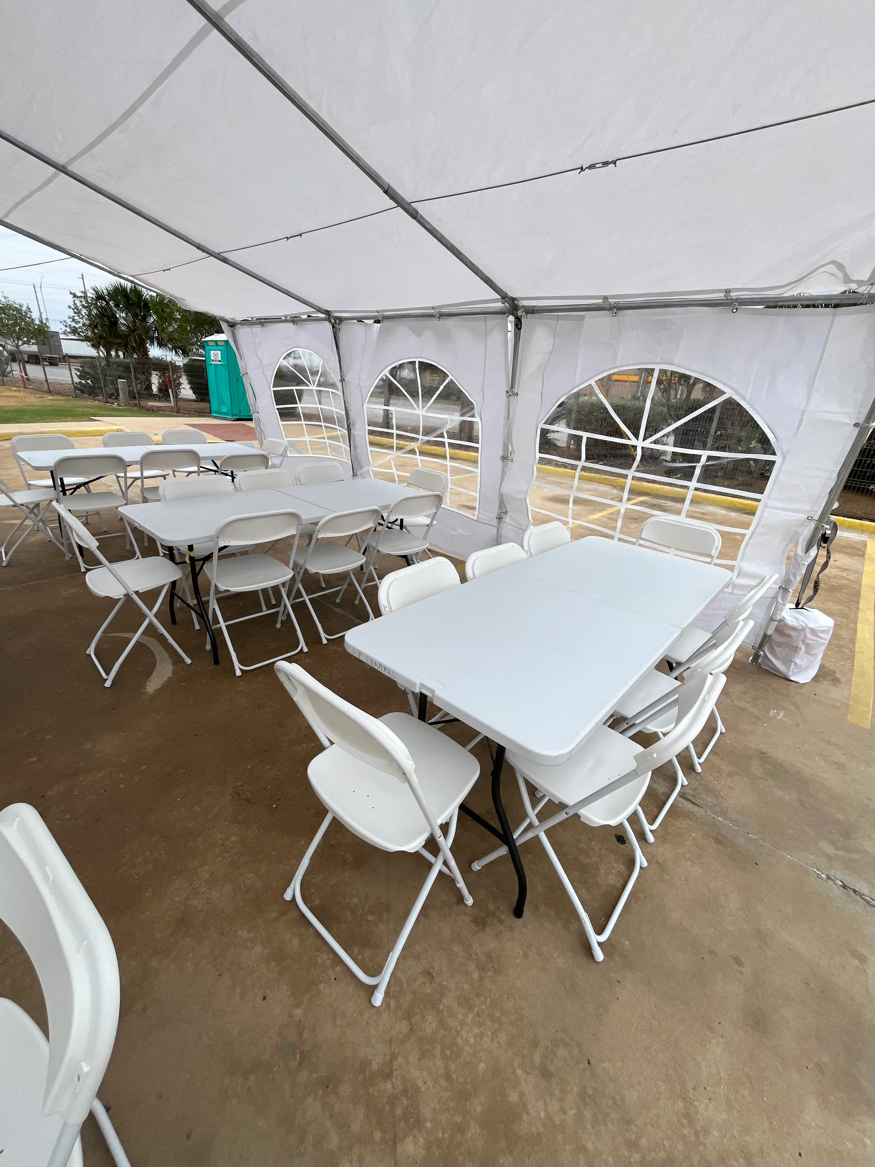 Affordable Package (plastic white chairs / 6ft rectangular tables)