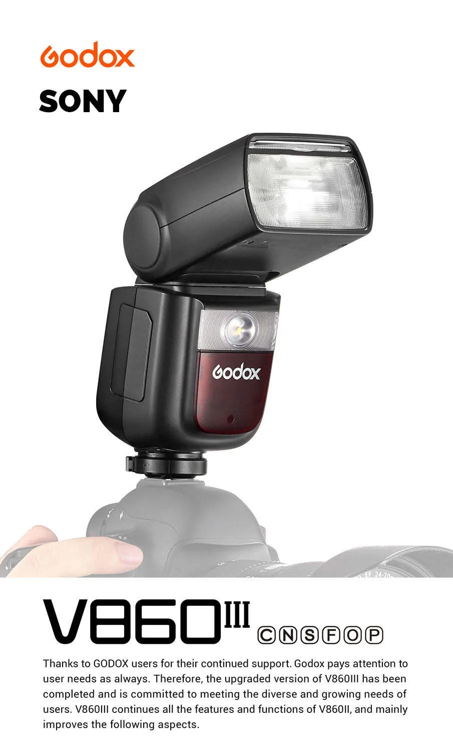 Godox V860III Camera Flash - Sony
