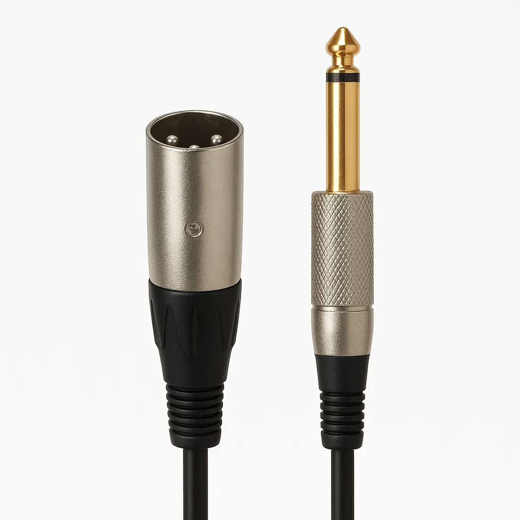 XLR Male - 6,3mm Jack Male kábel