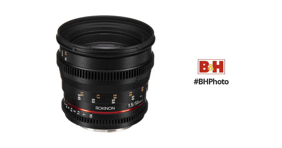 Rokinon 50mm lens (Canon mount)
