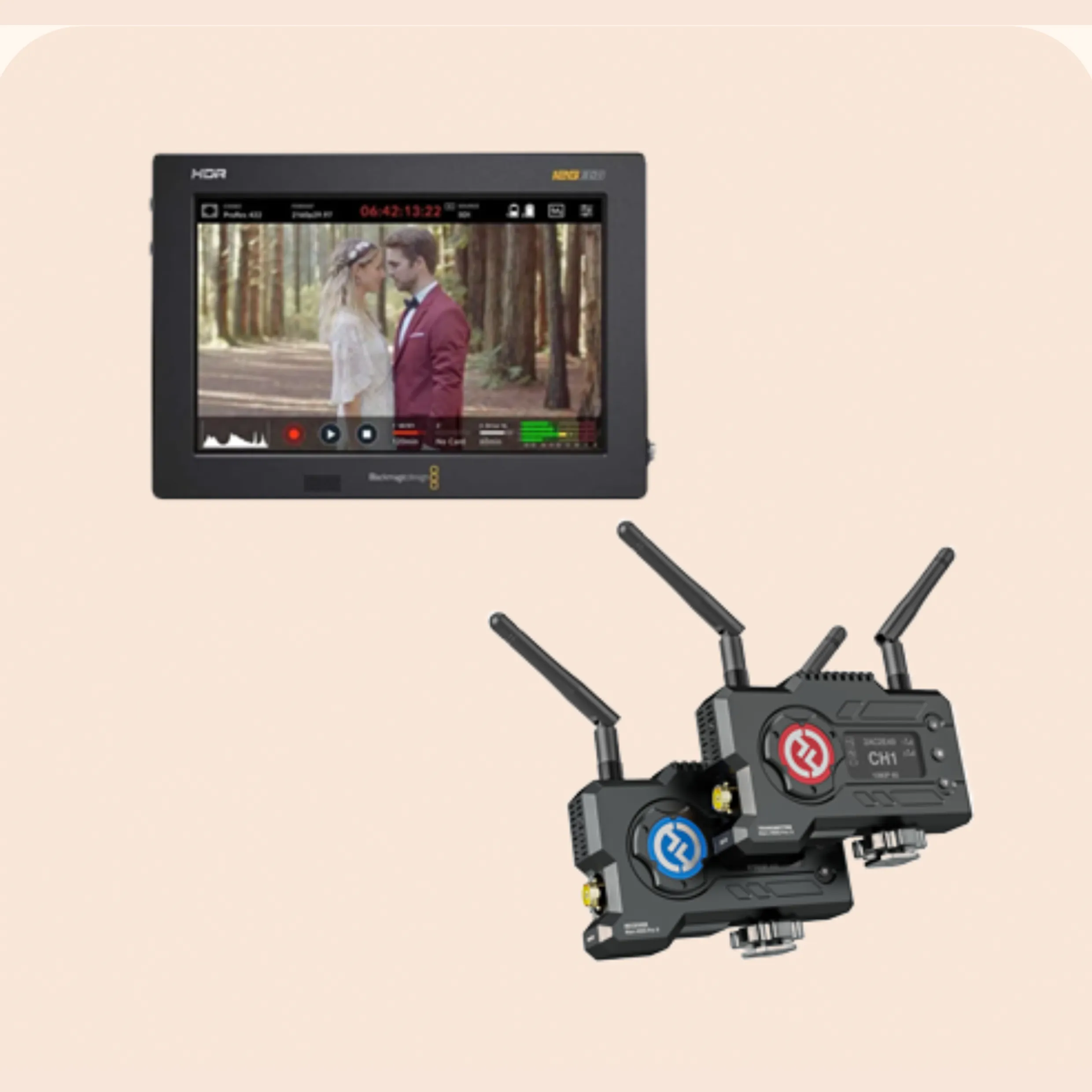 Blackmagic video assist 12g 7" Hdr / Hollyland 400s ii pro