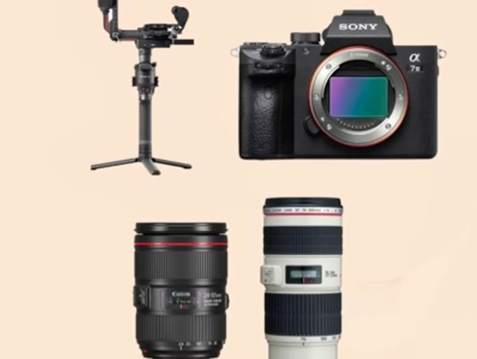 Sony a7iii gimbal kit / canon zoom set 