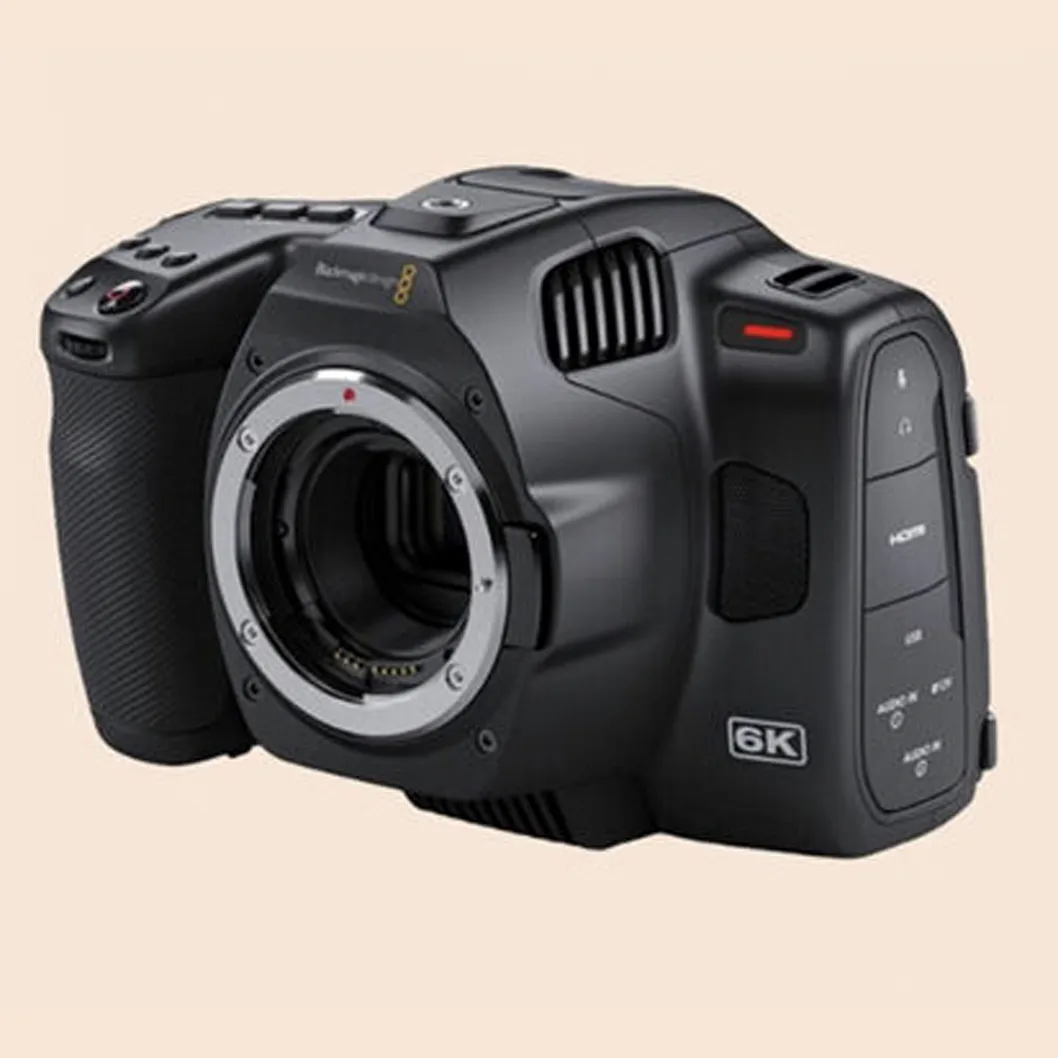 blackmagic cinema 6k camera PL mount