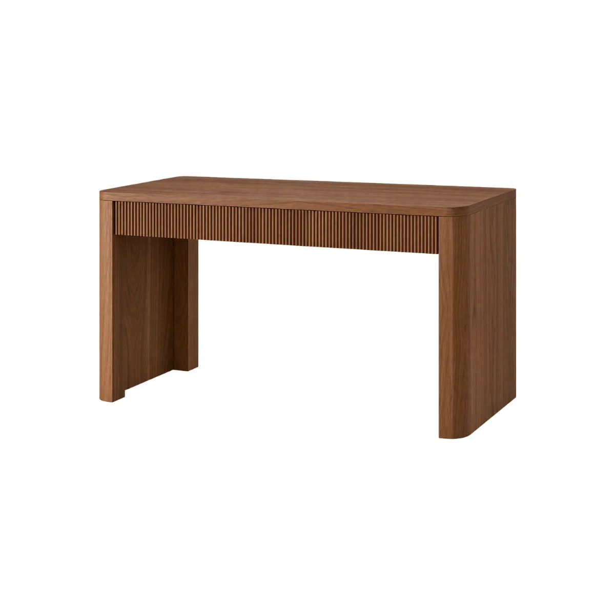 47.5"W DESK - WALNUT - FLUTED