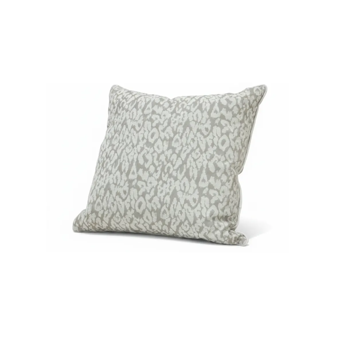 Animal pattern throw pillow grey