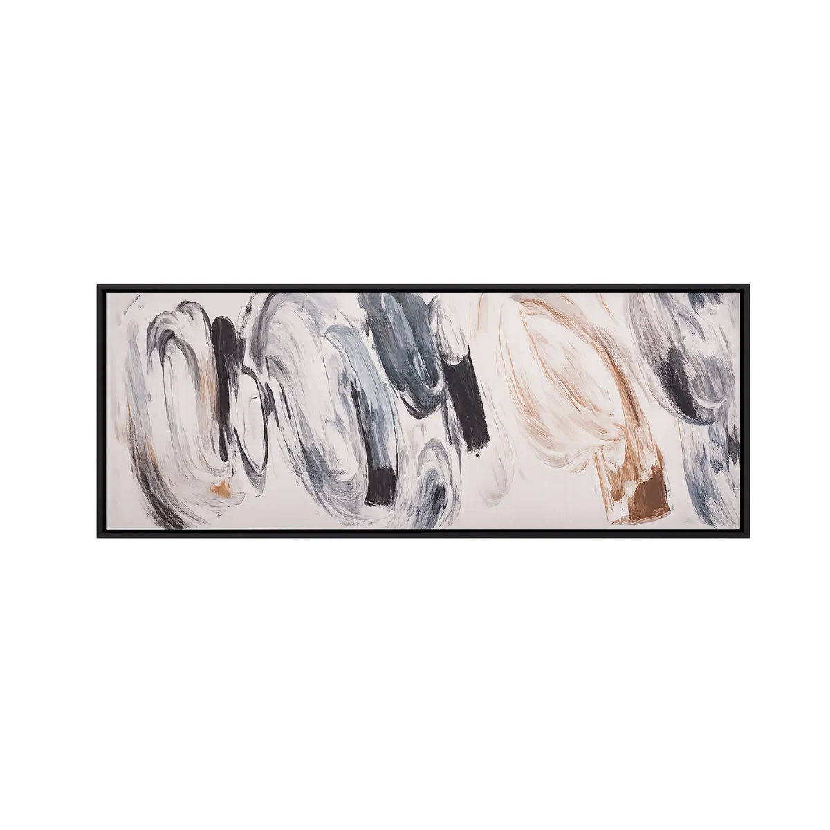 ABSTRACT BRUSHSTROKES IN EARTHY TONES