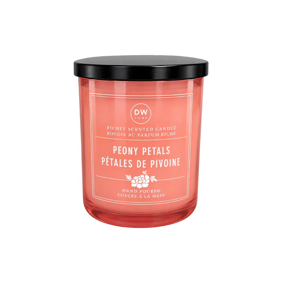JAR CANDLE - PINK - PEONY PETALS SCENT