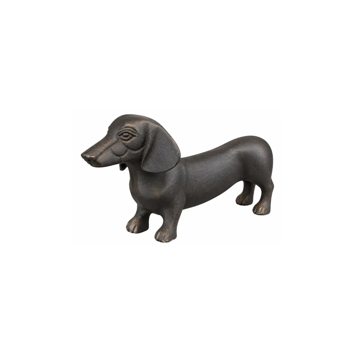 DOG FIGURINE - BLACK - DACHSHUND