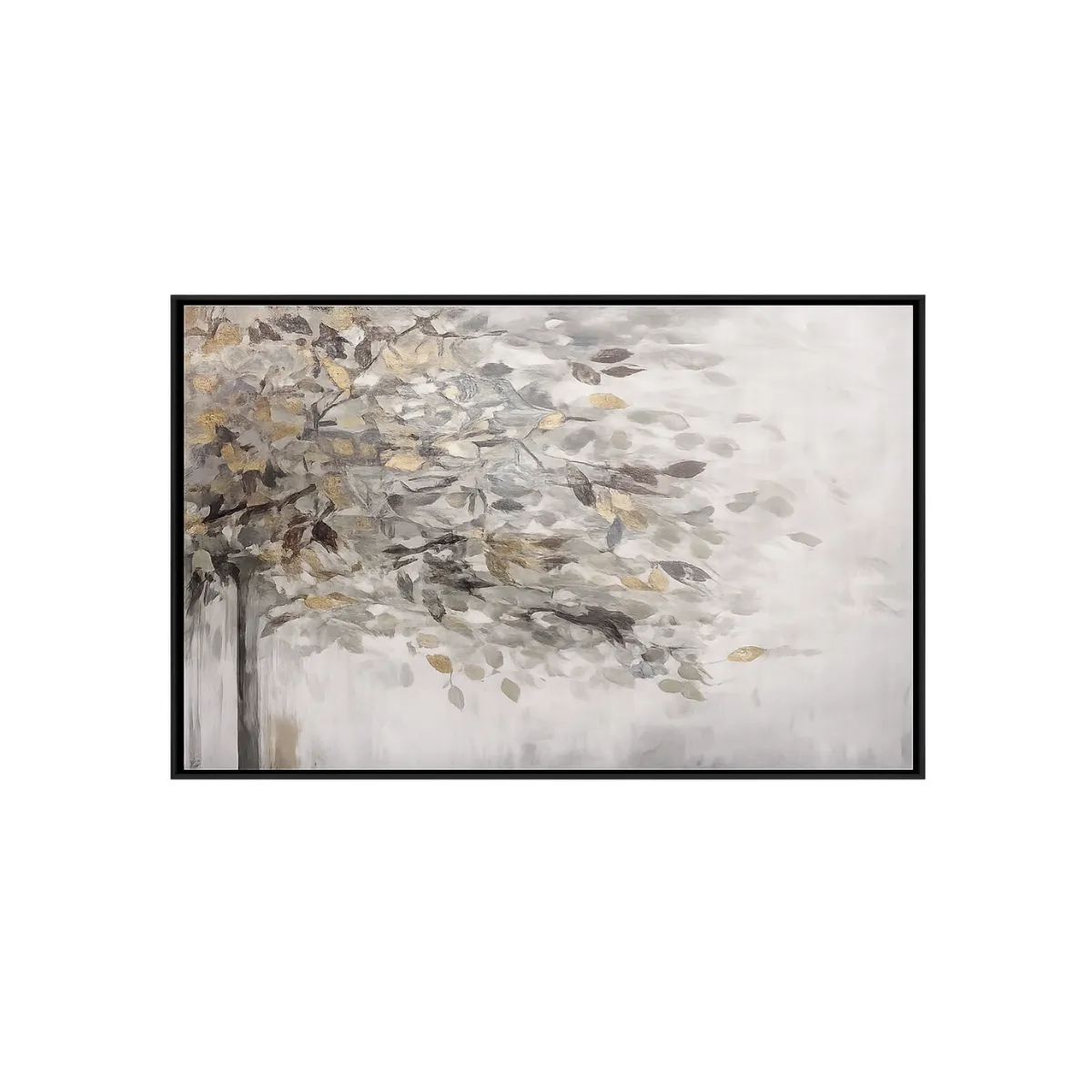 IMPRESSIONISTIC TREE WITH GOLDEN TOUCHES