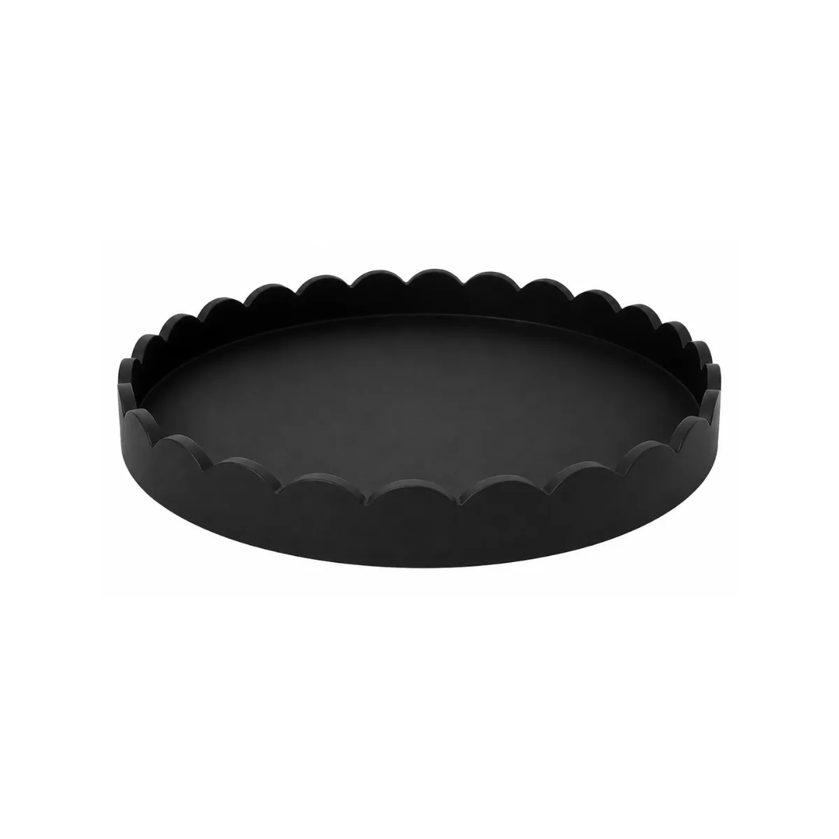BLACK RUFFLE TRAY