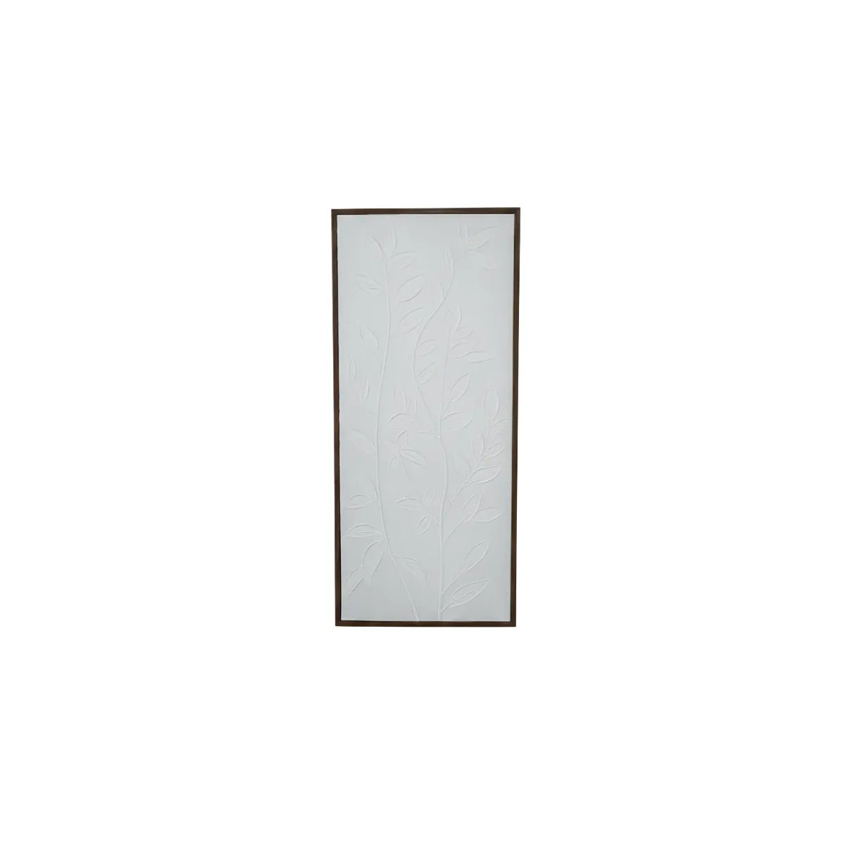 Long White Textured Painting Wood Frame