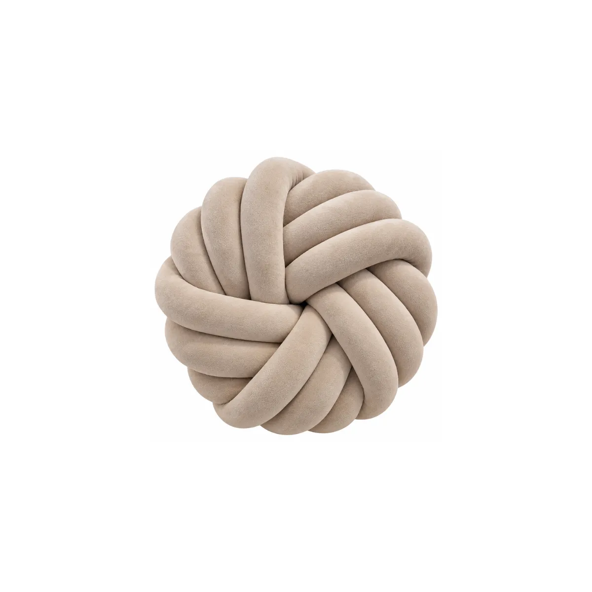 KNOT PILLOW - BEIGE - PLUSH