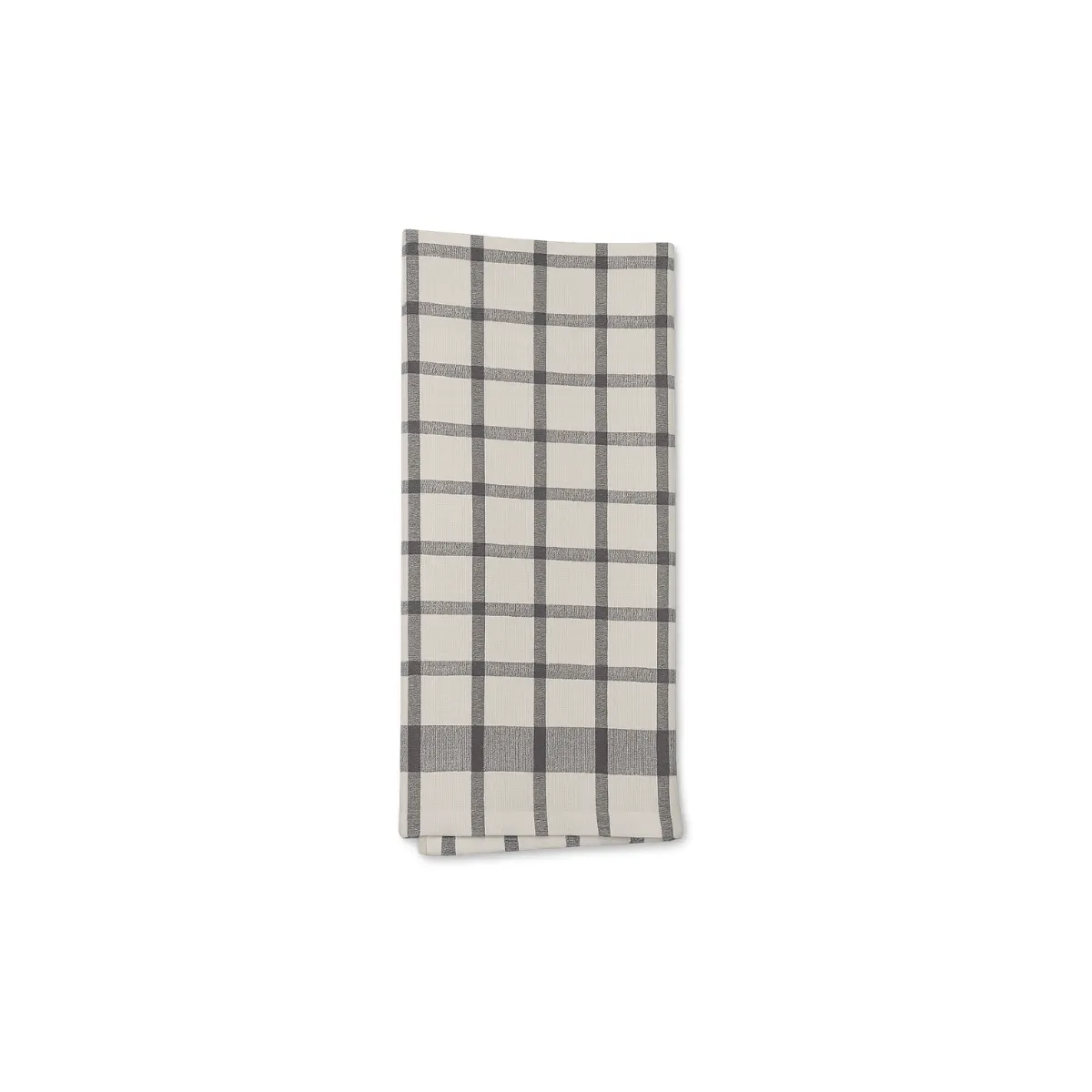 GREY PLAID TEA TOWEL