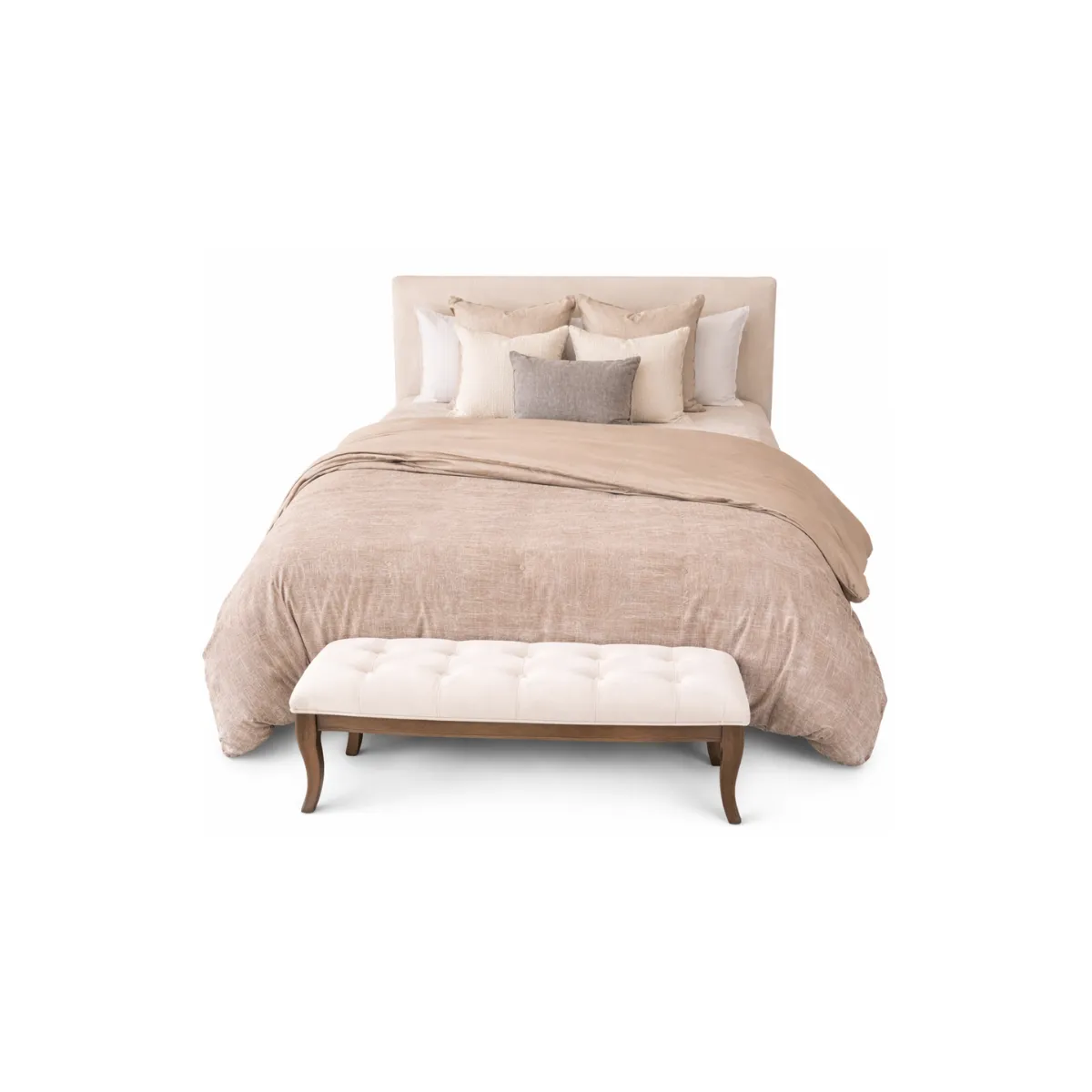 WARM SAND REVERSIBLE COMFORTER IN QUEEN SIZE