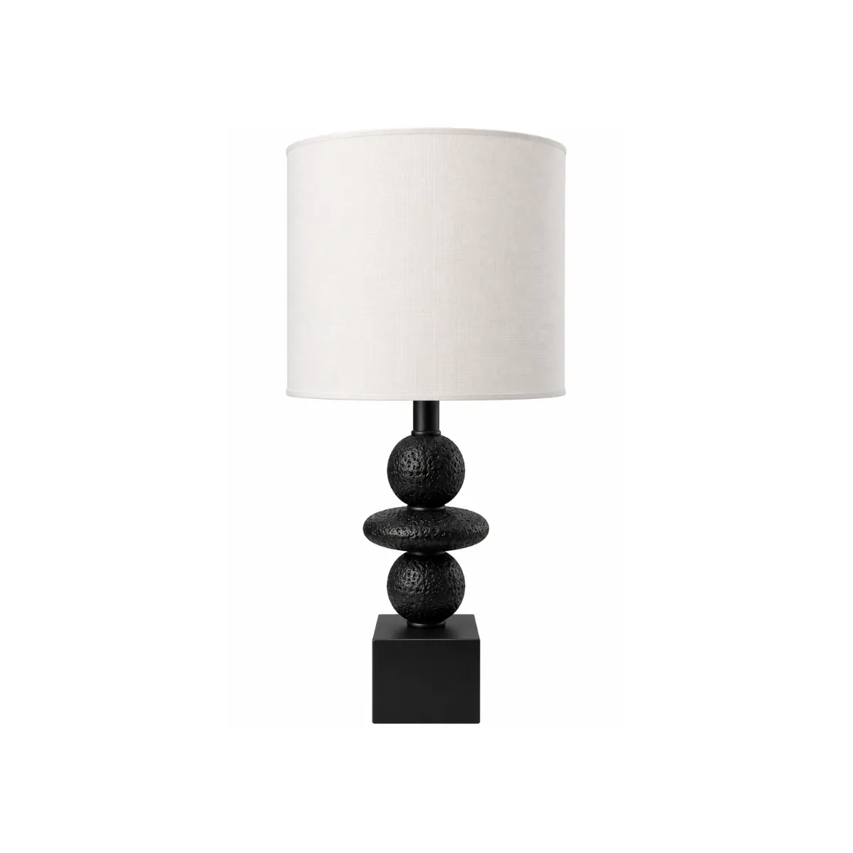 TABLE LAMP - BLACK - SCULPTURAL BASE