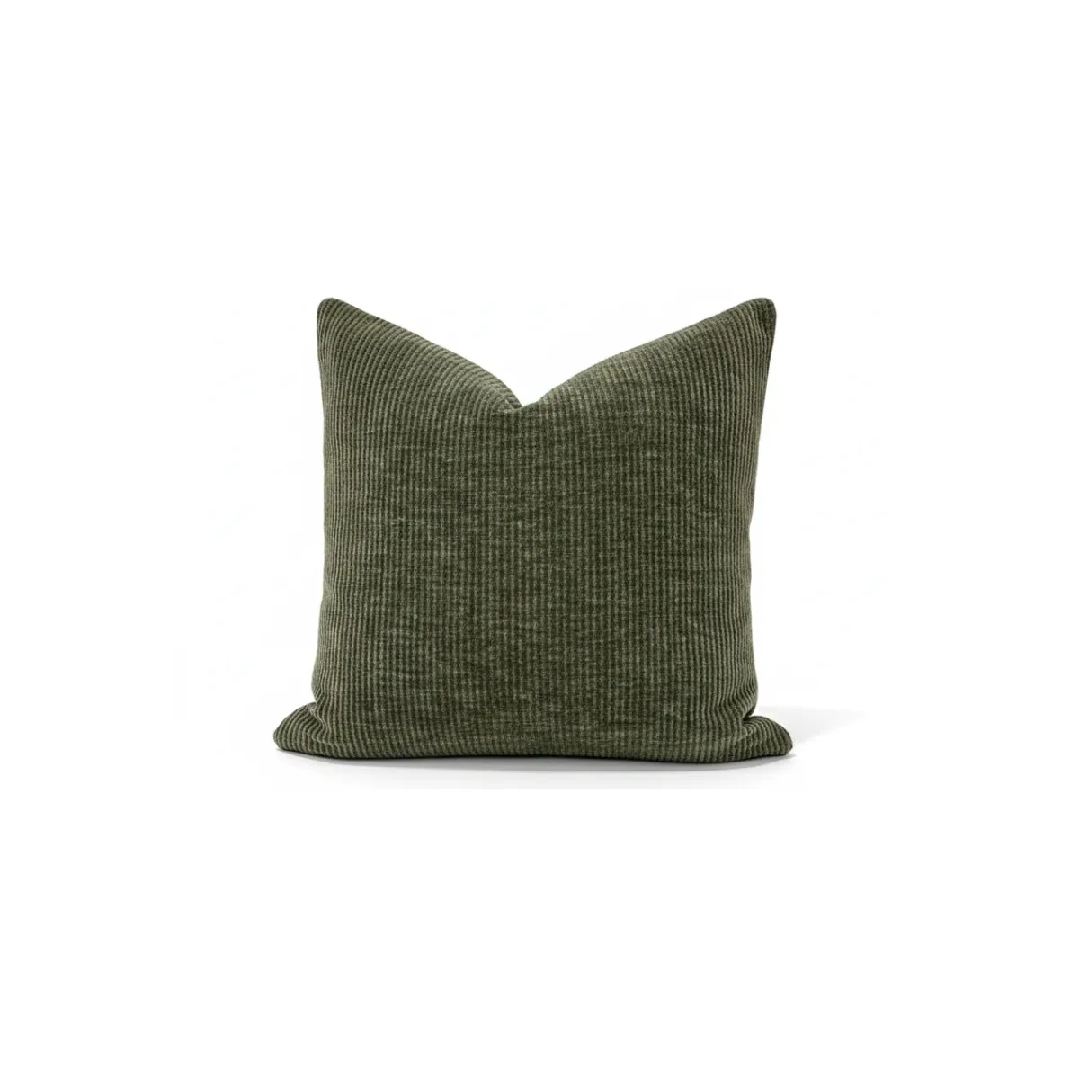 GREEN STRIPPED THROW PILLOW