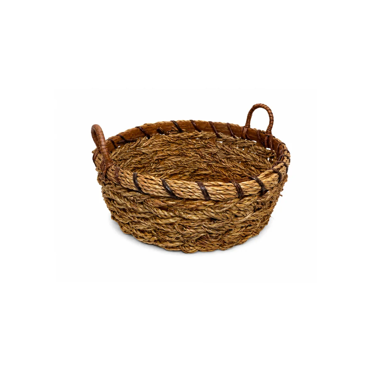 ROUND HANDWOVEN BASKET