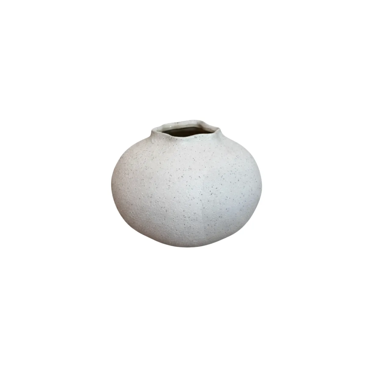 SHORT WIDE VASE CERAMIC