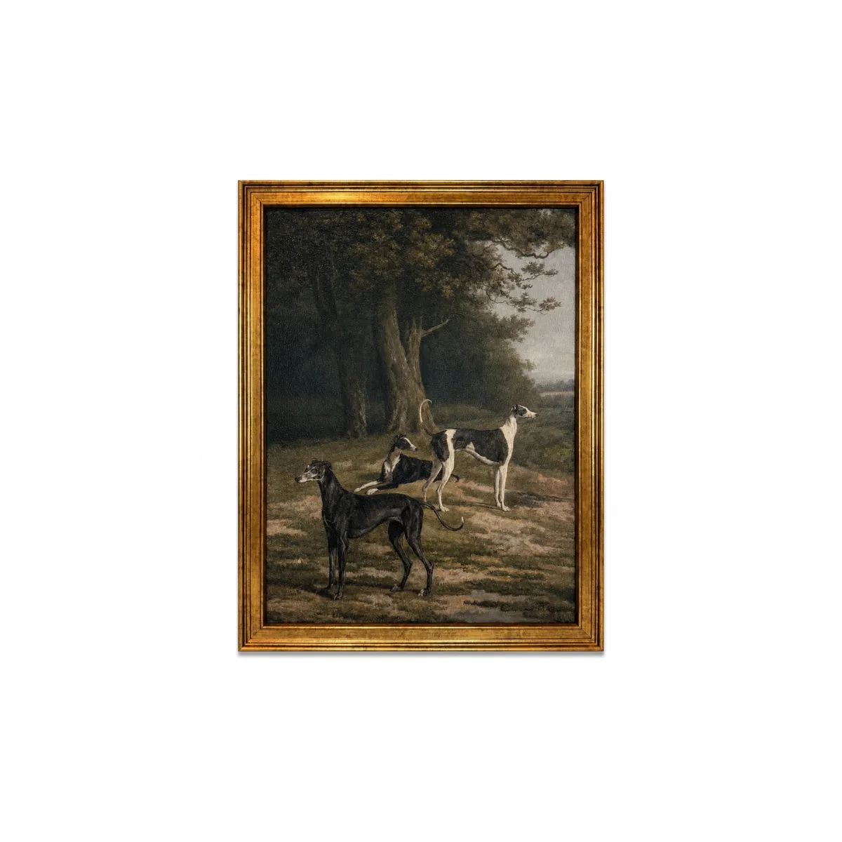 FRAMED ART DOGS