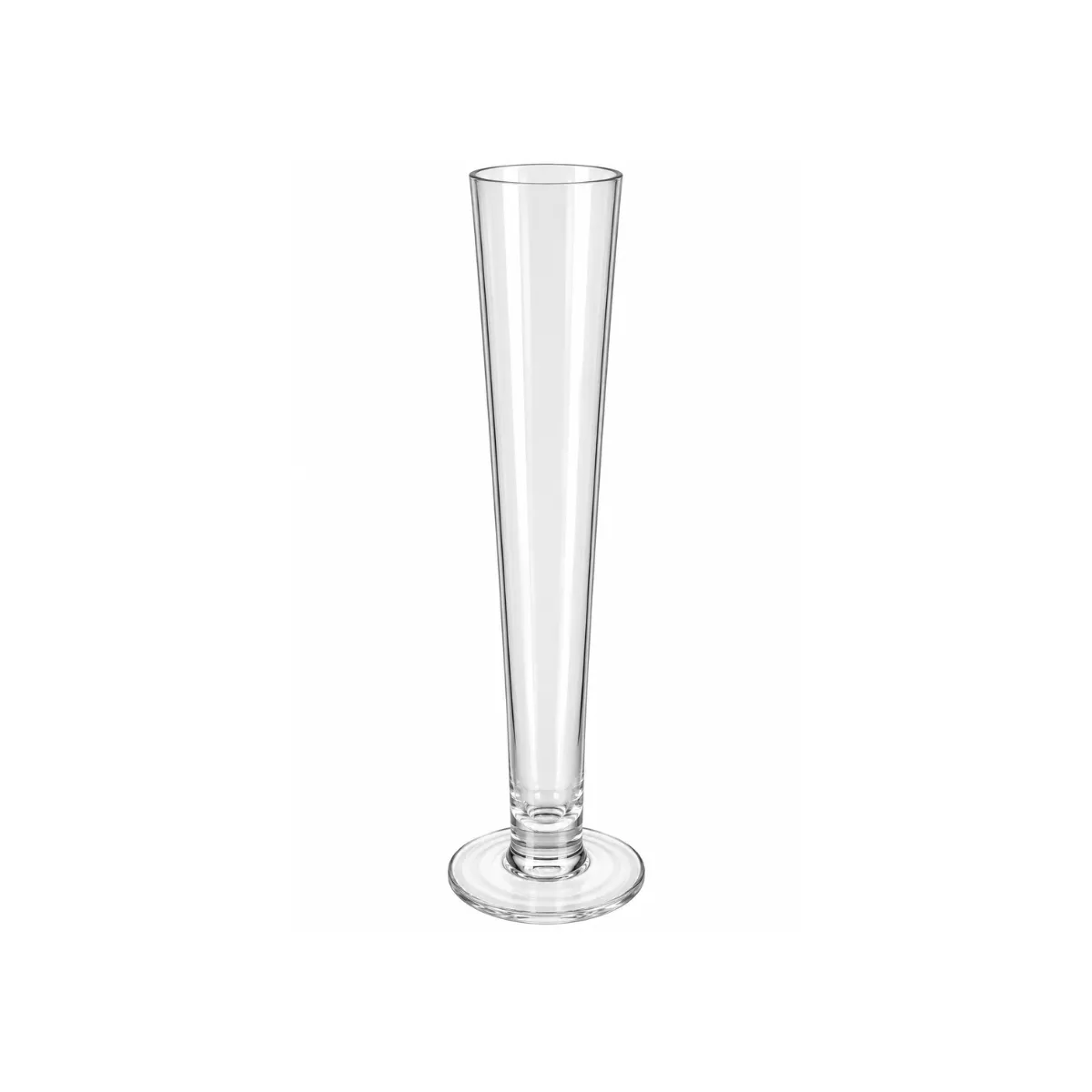 20"H VASE - CLEAR - CRYSTAL TRUMPET