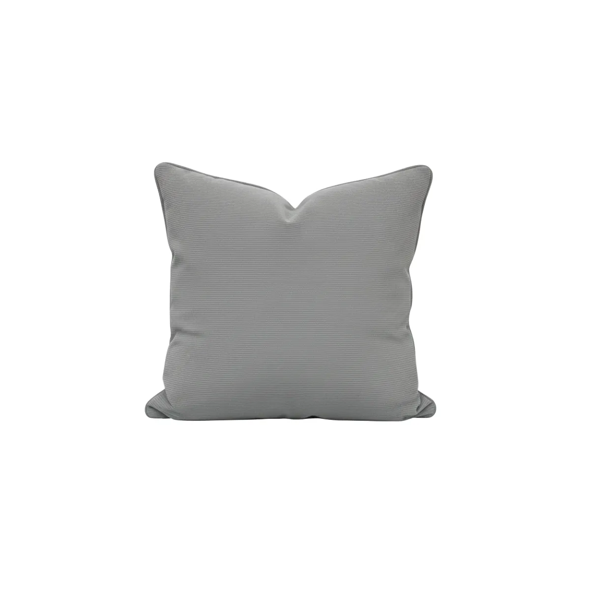 Grey striped large accent pillow 