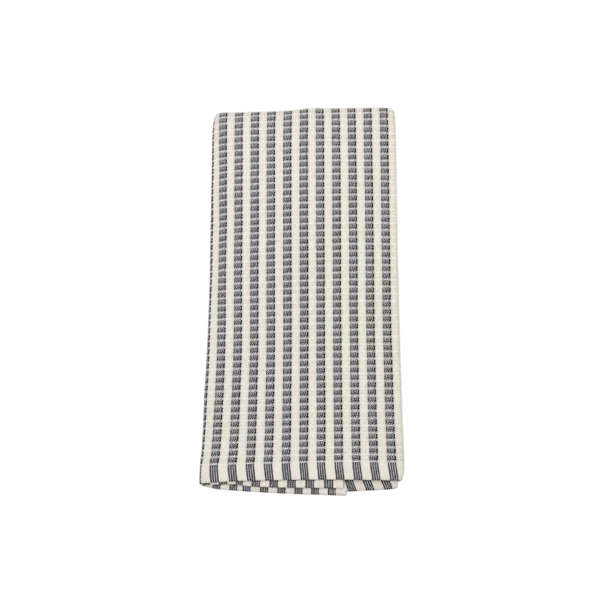 CHARCOAL STRIPE WAFFLE KITCHEN TOWEL
