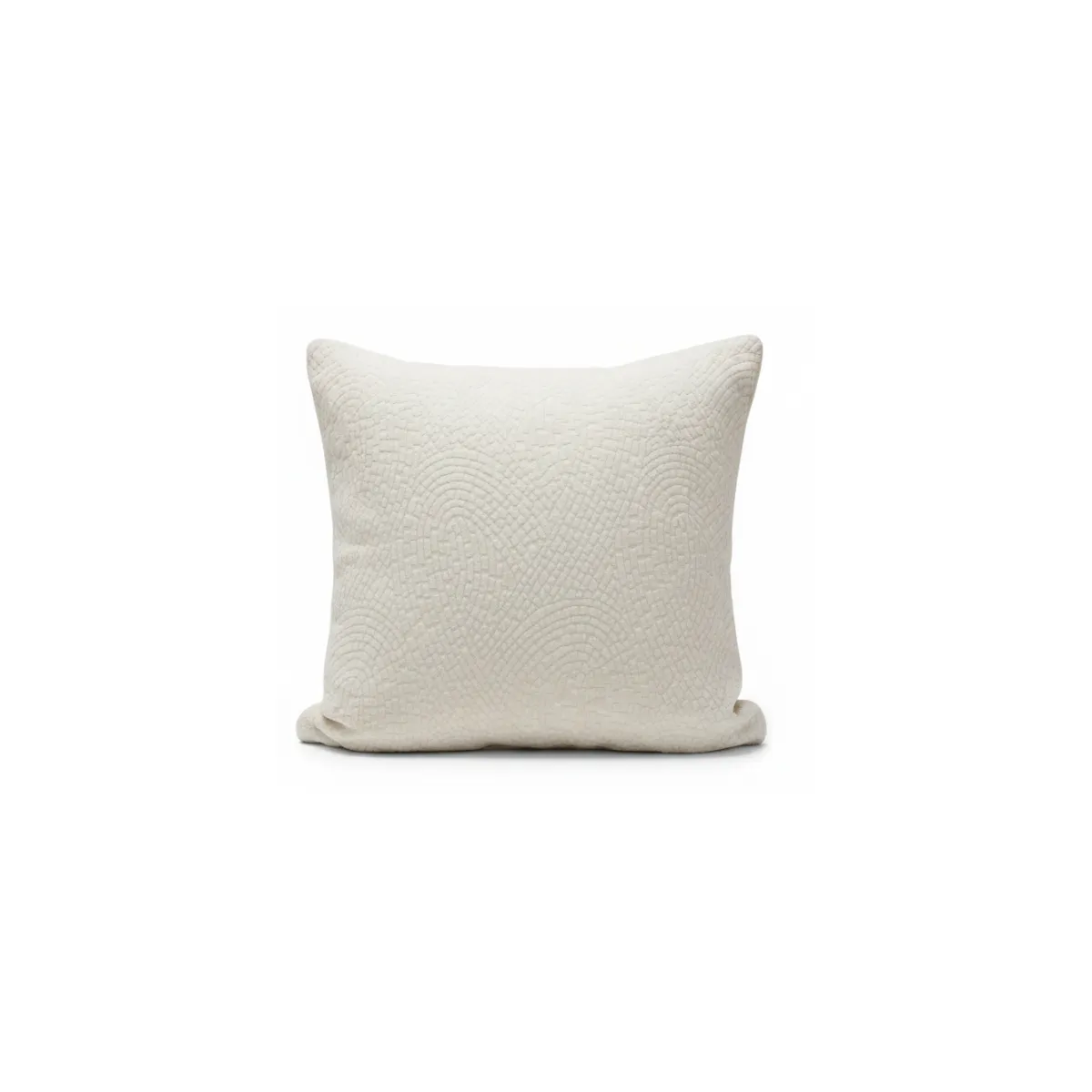 Cream white throw pillow with pattern
