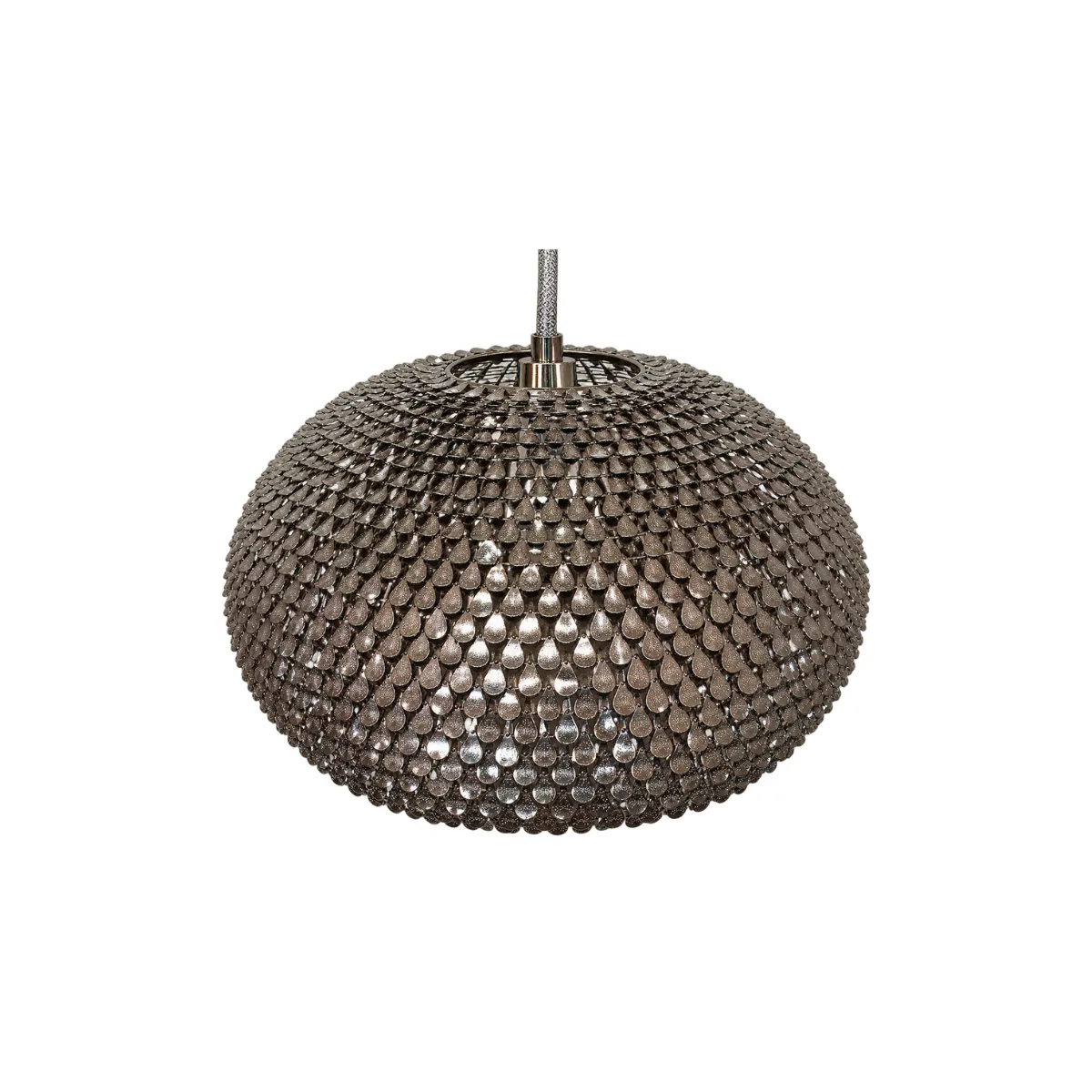 SILVER TEARDROP MOSAIC PENDANT LIGHT
