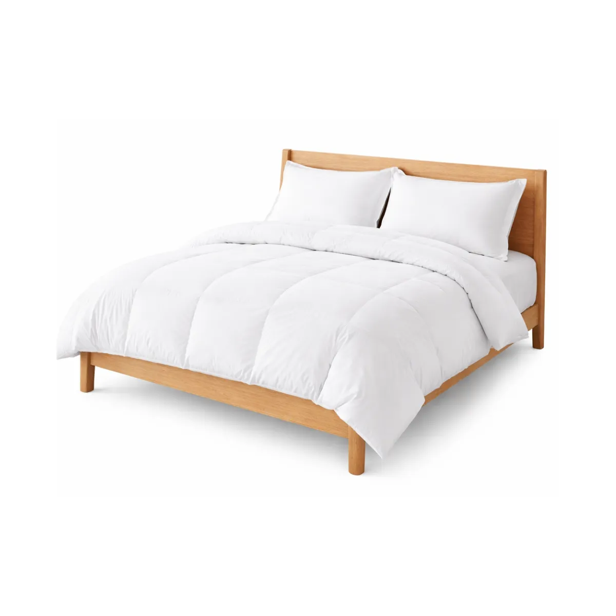 KING SIZE WHITE COMFORTER WITH WHITE DUVET