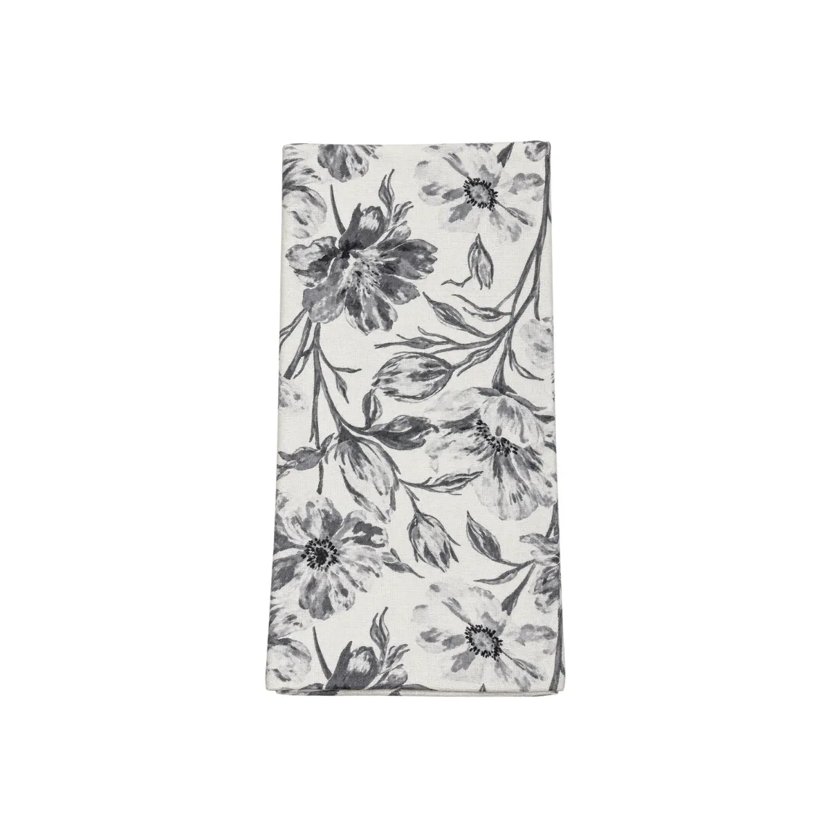 GREY FLORAL KITCHEN TOWEL