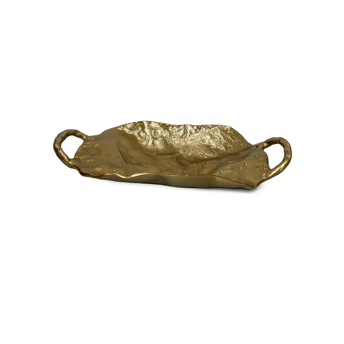TEXTURED SHORT GOLD TRAY
