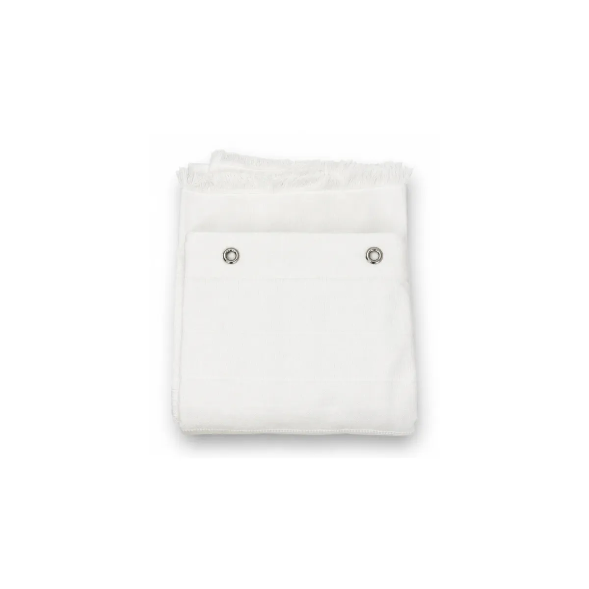 WHITE SHOWER CURTAIN