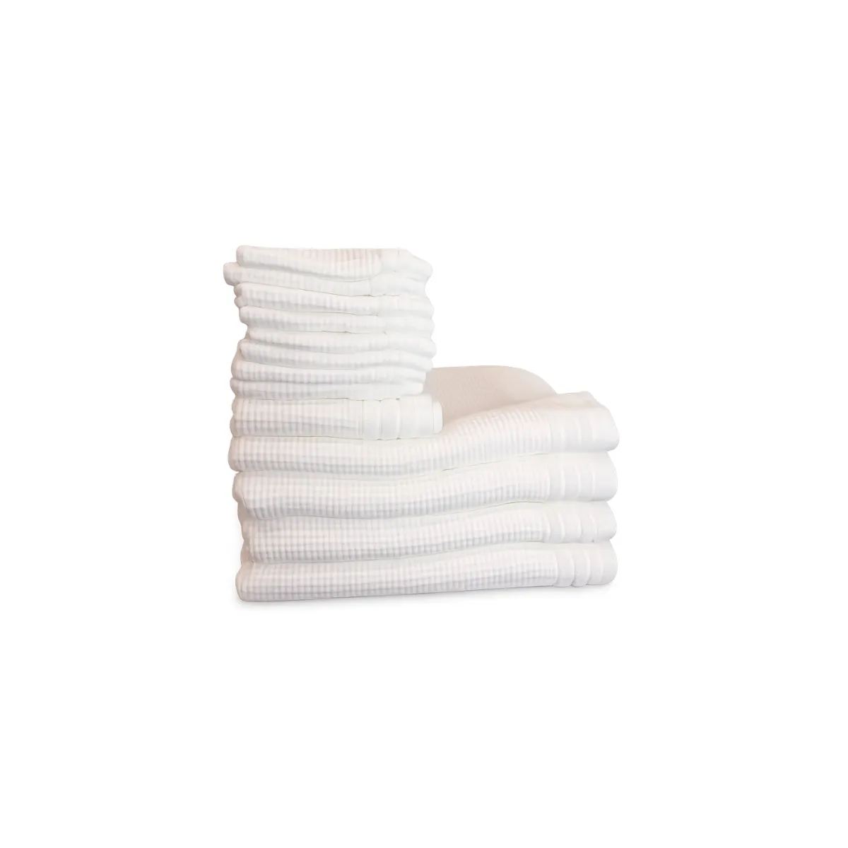 WHITE BATH TOWEL SET