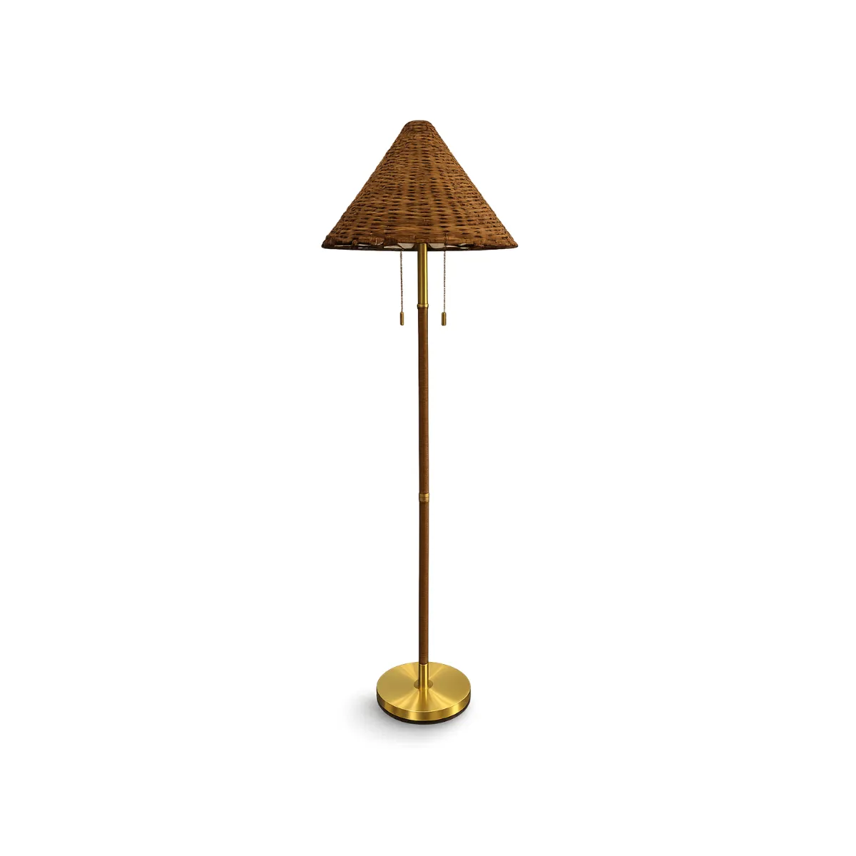 WICKER FLOOR LAMP
