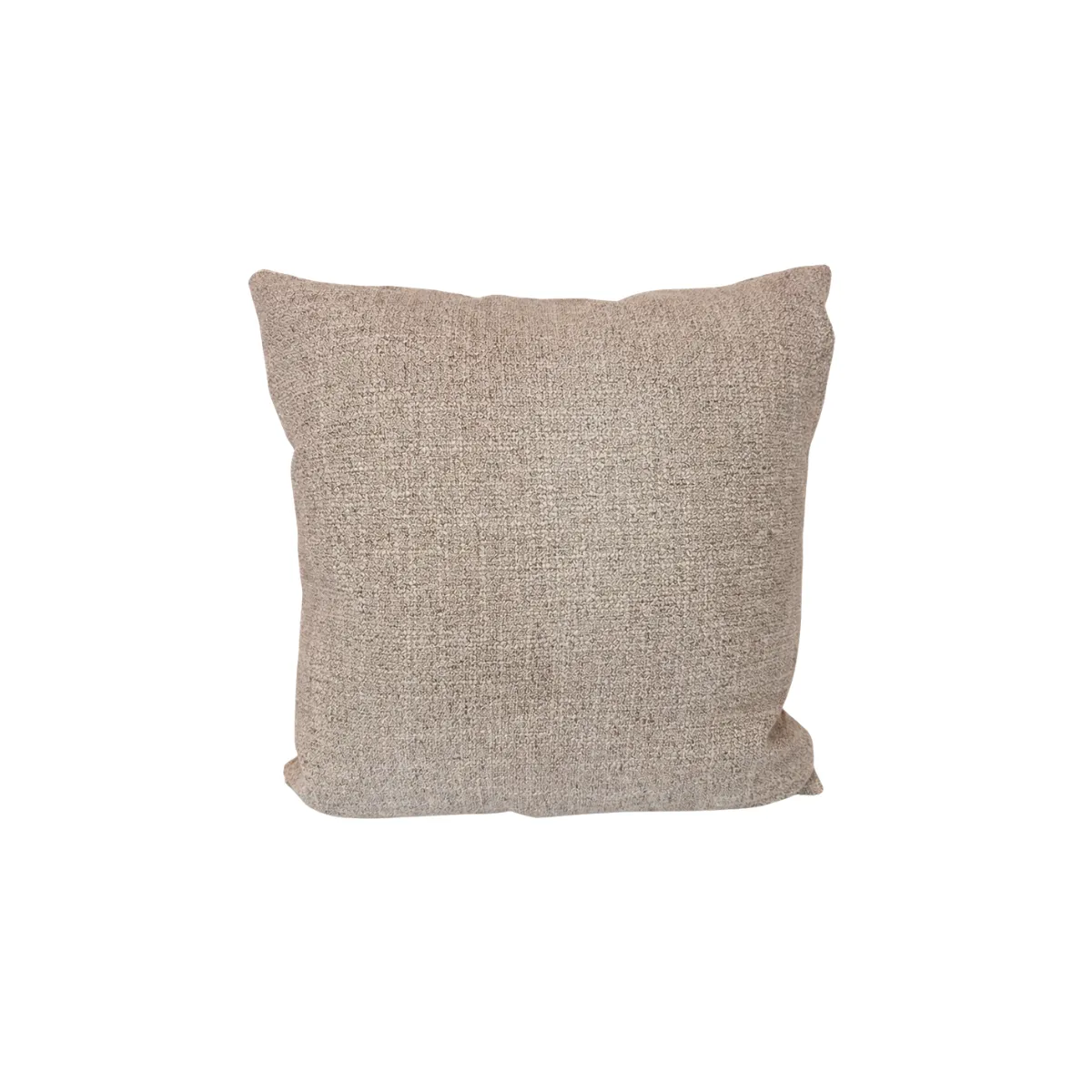 BROWN FABRIC THROW PILLOW