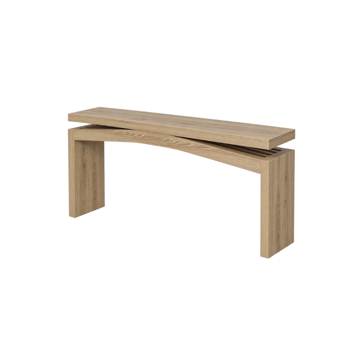 63"W CONSOLE TABLE - OAK