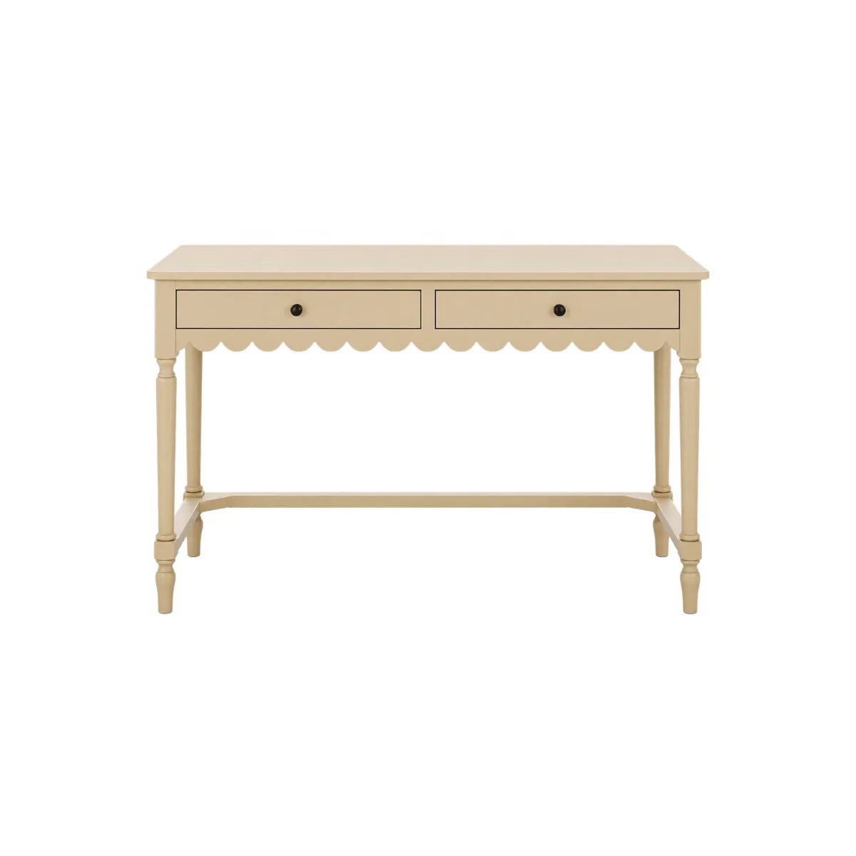 42"W DESK - CREAM - 2 DRAWERS