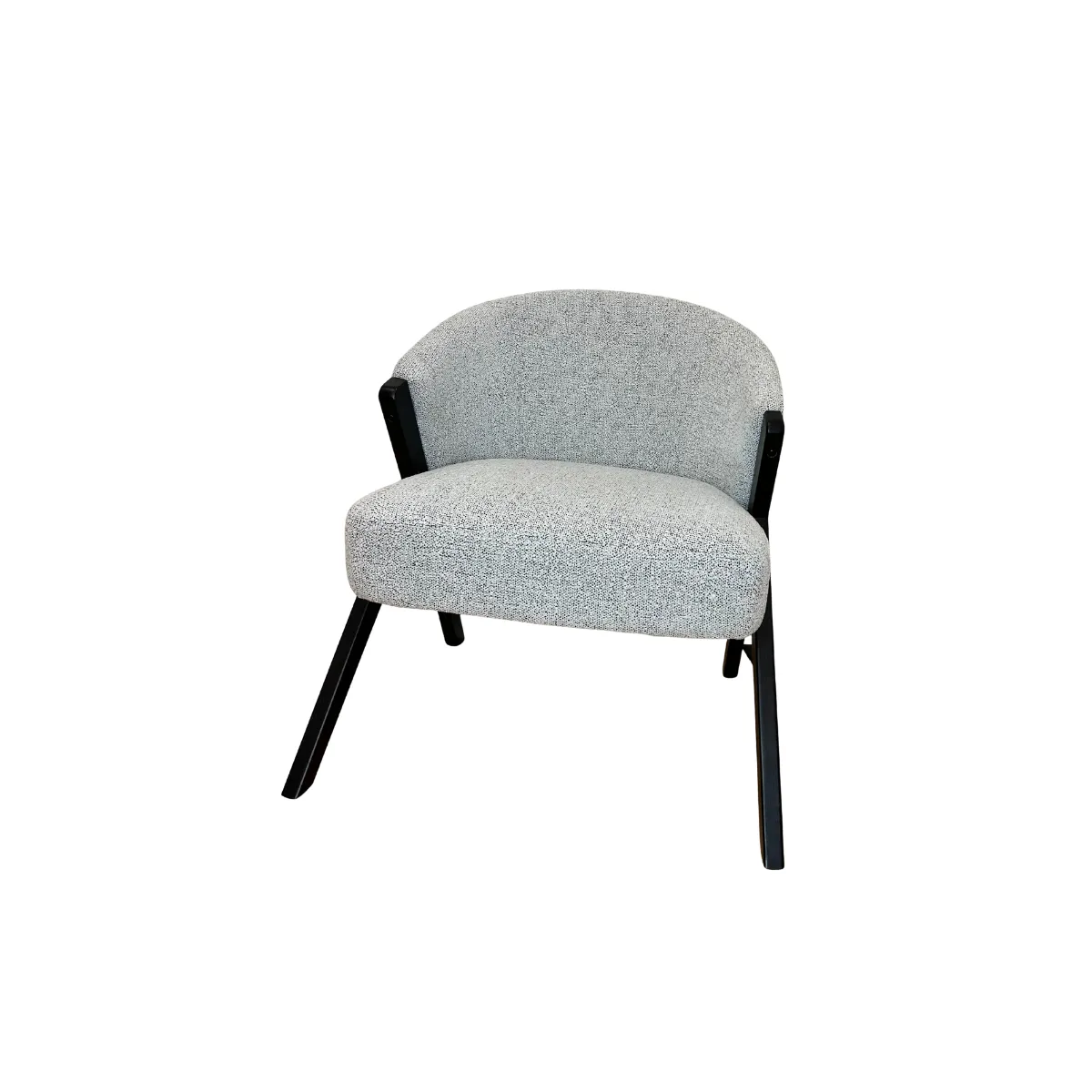 Black and white lounge chair