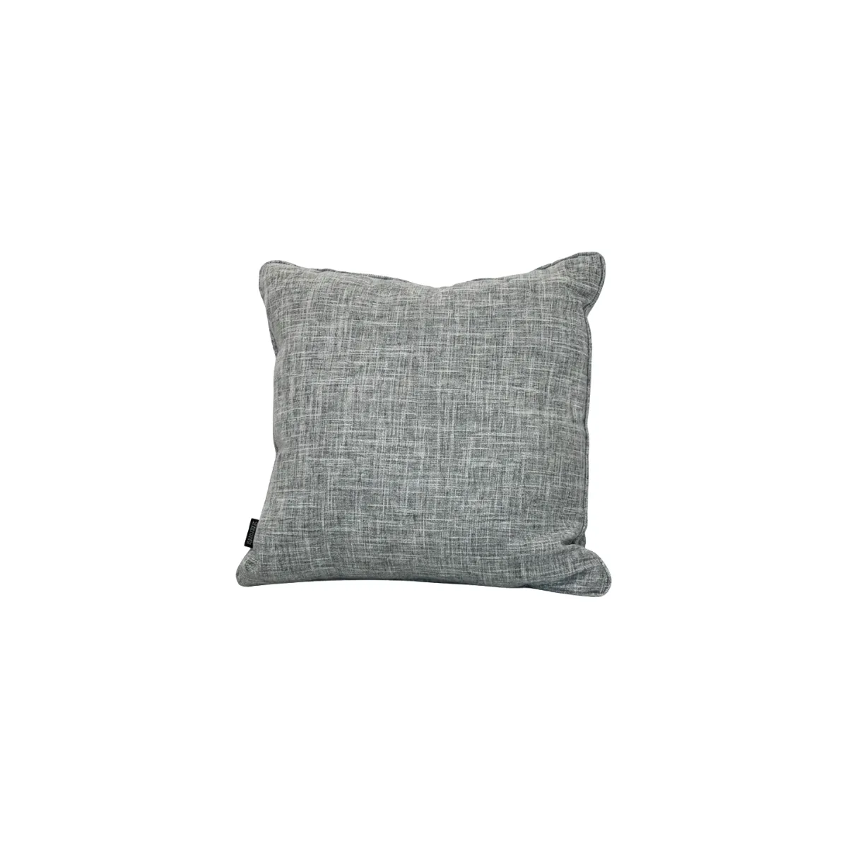 Grey and white textured throw pillow