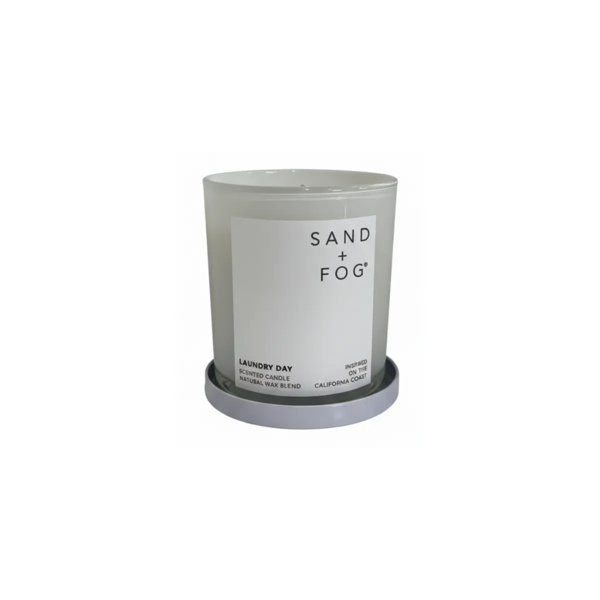 Candle - White - Sand + Fog - Laundry Day Scent
