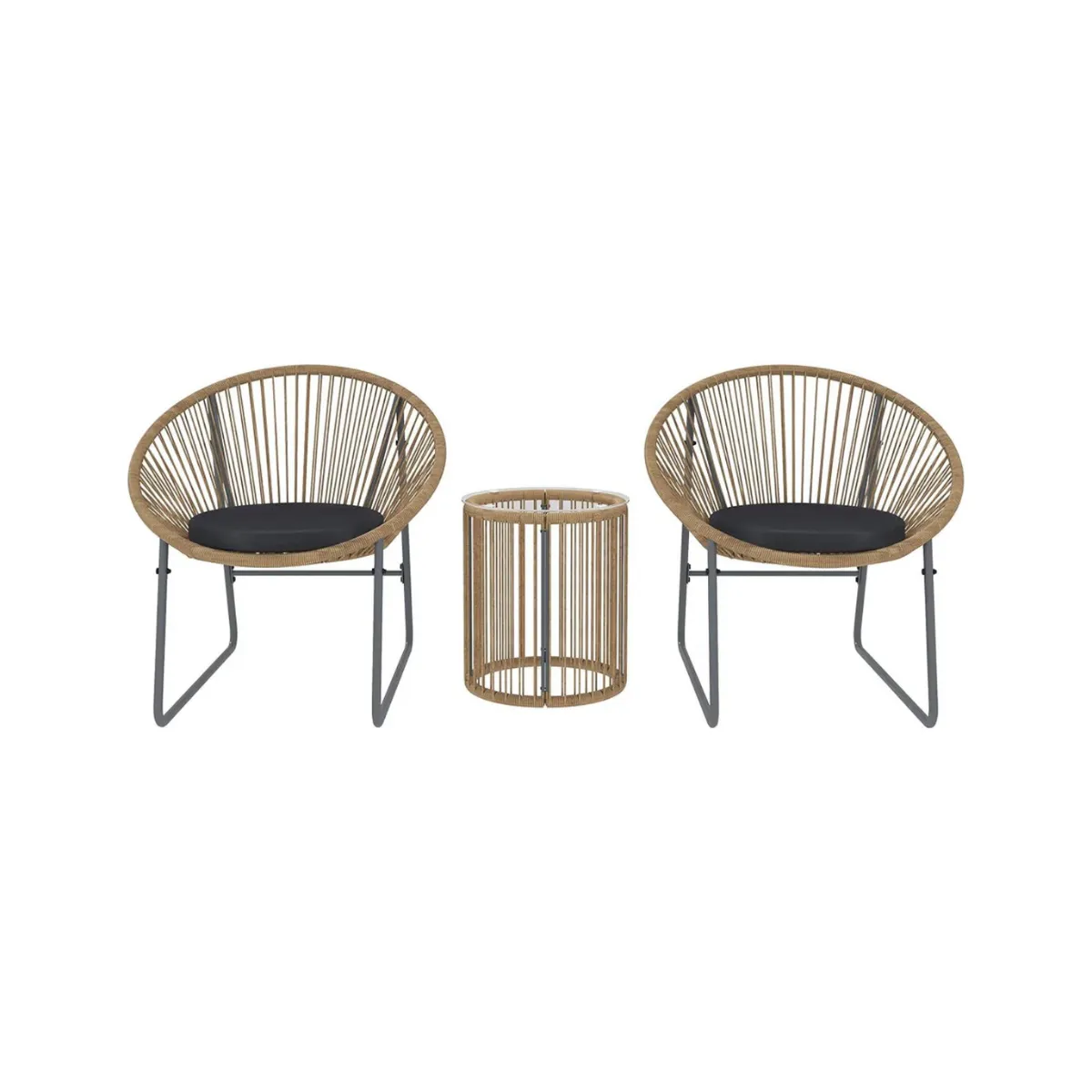 3 PIECE WICKER PATIO FURNITURE