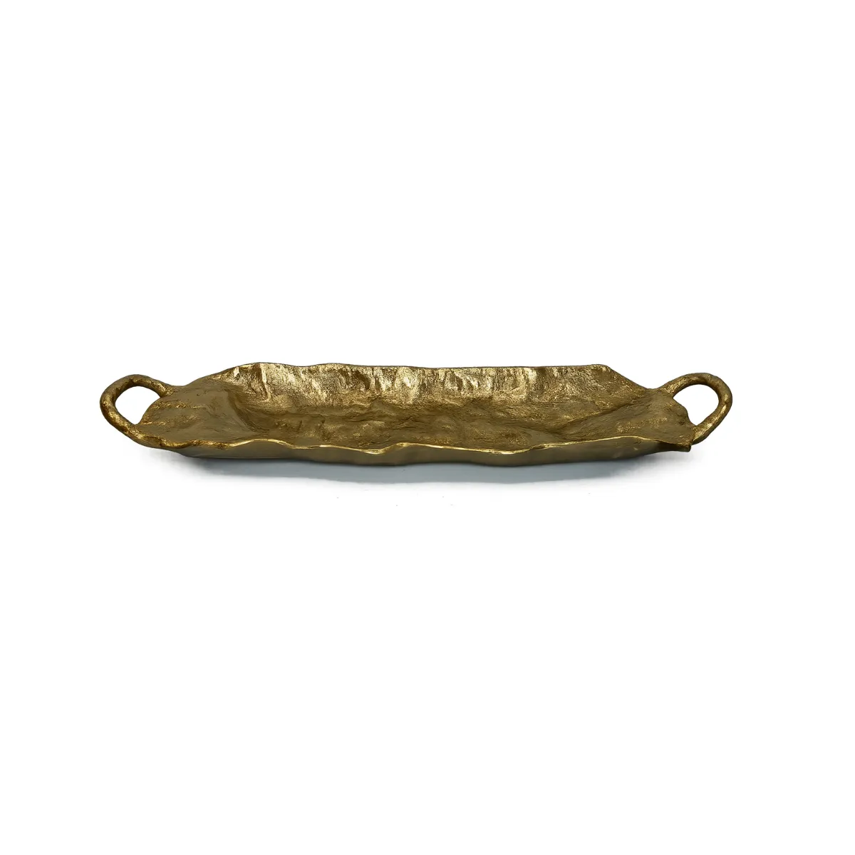 TEXTURED EXTRA-LONG GOLD TRAY