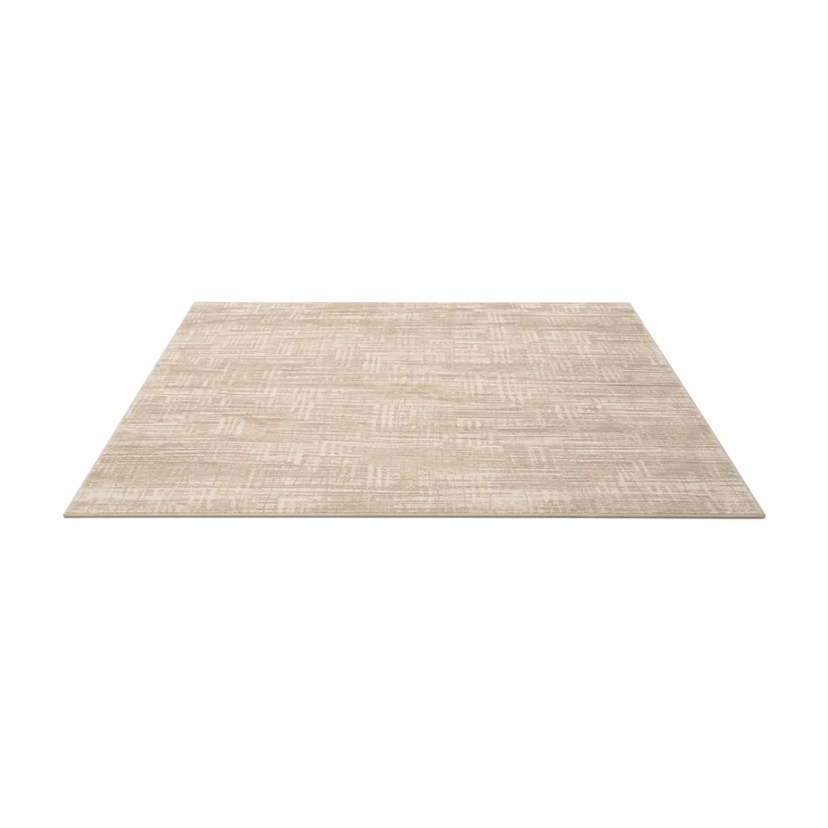 BEIGE GEOMETRIC AREA RUG