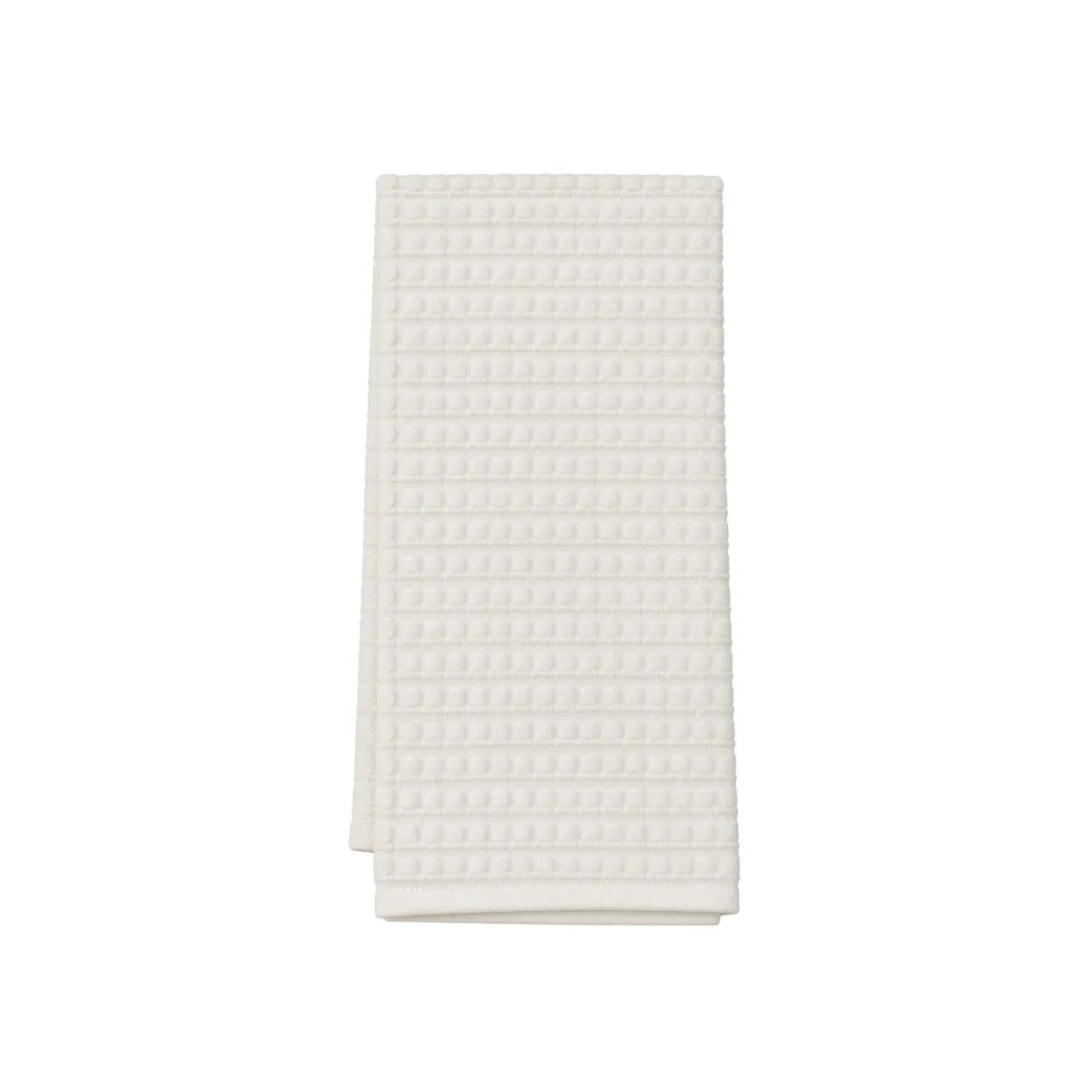 IVORY WAFFLE-WEAVE KITCHEN TOWEL